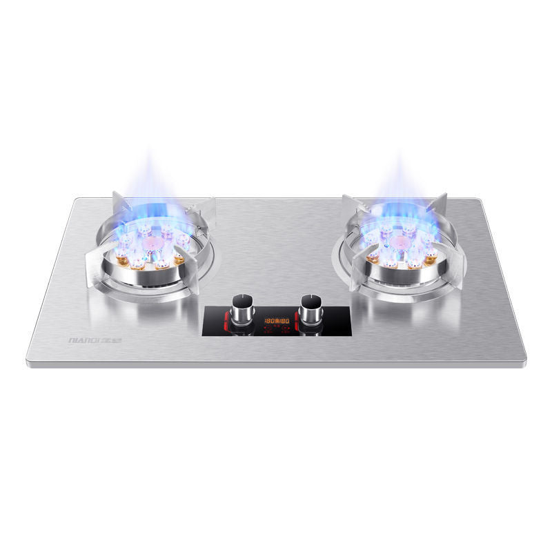 Glass Panel Timing Touch Panel Gas Stove 13 Cavity Fierce Fire Flip Magic Dish Stove Embedded Gas Stove Wholesale