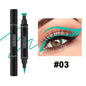 Triangle Eyeliner Seal Color Double Eyeliner Pen Waterproof Sweat-proof Quick-drying Handaiyan Makeup