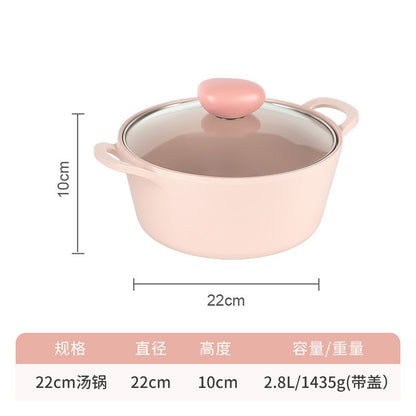 Neoflam Korea Imported Sherbet Cookware Set Ceramic Frying Pan Non-stick Pan Household Frying Pan Egg Pan