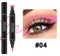 Triangle Eyeliner Seal Color Double Eyeliner Pen Waterproof Sweat-proof Quick-drying Handaiyan Makeup