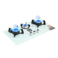 Glass Panel Timing Touch Panel Gas Stove 13 Cavity Fierce Fire Flip Magic Dish Stove Embedded Gas Stove Wholesale