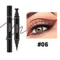 Triangle Eyeliner Seal Color Double Eyeliner Pen Waterproof Sweat-proof Quick-drying Handaiyan Makeup