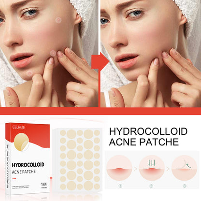 EELHOE Hydrocolloid Acne Patch Invisible Makeup Closed Acne Patch Cleansing Acne Waterproof Breathable Acne Muscle Repair Patch