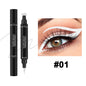 Triangle Eyeliner Seal Color Double Eyeliner Pen Waterproof Sweat-proof Quick-drying Handaiyan Makeup