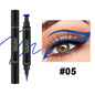 Triangle Eyeliner Seal Color Double Eyeliner Pen Waterproof Sweat-proof Quick-drying Handaiyan Makeup